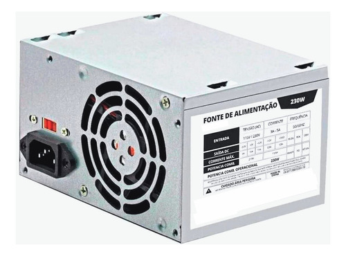 Fonte Atx Para Pc Computador Cpu 230w Bivolt 115v/230v