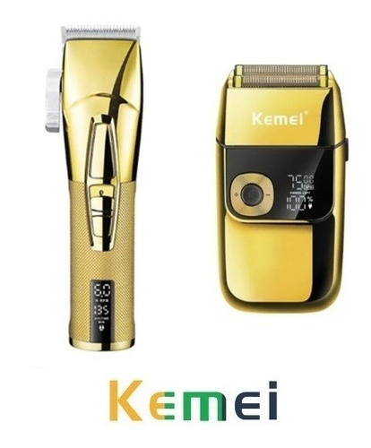 Máquina De Cortar Cabelo Km 5096 Shaver Profissional Km 2028