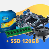 Kit I3 Processador 2120+placa Mãe H61+memoria 4gb+ Ssd120gb