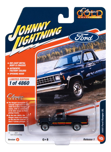1985 Ford Ranger Xl Chase 1:64 Johnny Lightning