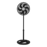 Ventilador De Coluna Turbo 6 Pás Oscilante Cor 30cm Preto Ventisol 127v