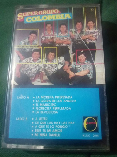 Super Grupo Colombia 1990 Luna Casete Raro Seminuevo