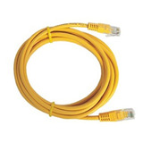 Patch Cord Cable Parcheo Red Utp Cat 5e 3 Metros Amarillo