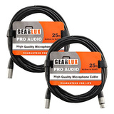 Gearlux Xlr Cable Para Micrófono En Paquetes Múltiples.