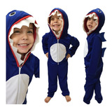 Kigurumi Infantil Pijama Leve Tubarão Shark Fantasia Dormir