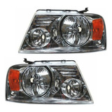 Faros Compatibles Lobo F150 2004 2005 2006 2007 2008 Cromo *