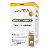 Lavitan Hair Super Formula Cabelos E Unhas C/30 Cpr Revestid Sabor Não Há