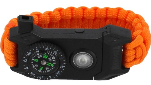 Pulsera Infantil De Supervivencia Mendoza Mc-026 Naranja