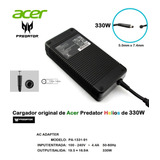 Cargador Original 100% Acer Predator Helios 330w  19.5=16.9a
