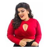 Blusinha Curta Cropped Plus Size