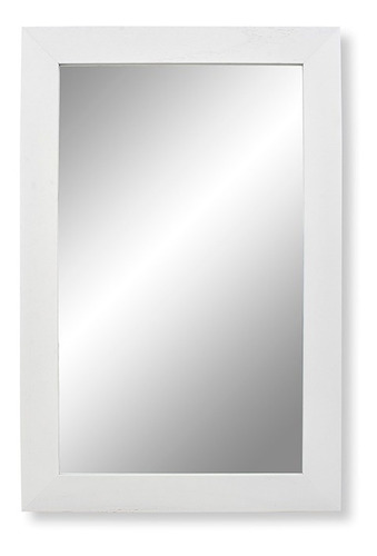 Espejo Con Marco De 60x70 Cm Para Baño Blanco