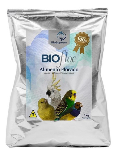 Biofloc Alimento Flocado Para Aves 1 Kg - Biosuprem