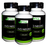 3 X Ajo Negro Black Garlic Antioxidante 180 Caps 3 Meses Tto