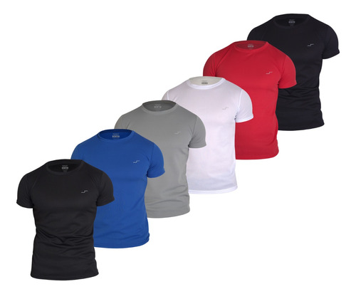 Pack 24  Playeras Deportivas Cuello Redondo Dry Fit Mayoreo