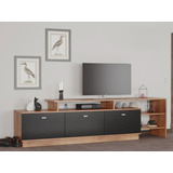 Mesa Tv 1.80 Mueble Rack Moderno Melamina Modular