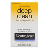 Sabonete Barra Limpeza Profunda Neutrogena Deep Clean Caixa 80g