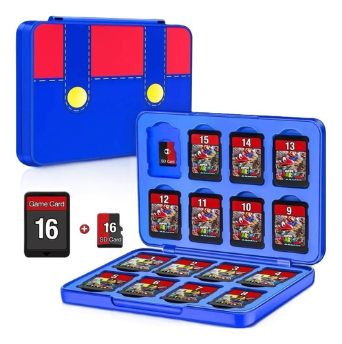 Case De Jogos Premium Para Gamecard Switch Joycon 16 In 1