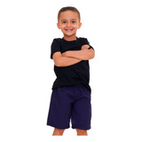 Kit Com 3 Bermudas Infantil De Tactel Esporte Escolar