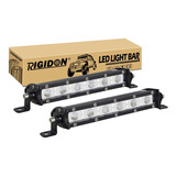 2 Barras De Luz De Trabajo Led Rectas, 7 Pulgadas, 30 W, 12 