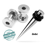 Kit De Expansion 1 Expansor + 2 Tuneles Acero Q.  Premium