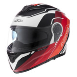 Casco Mac Rock Floyd Rebatible Doble Visor - Gcdc Olivos