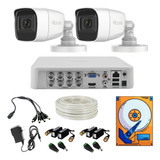 Kit Video Vigilancia 8ch 2 Cámaras 1080 Audio Utp 500gb