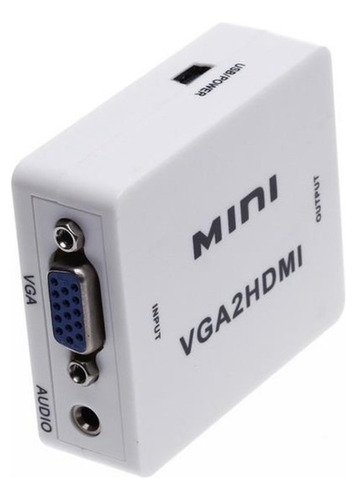 Conversor Adaptador Vga A Hdmi 1080p Full Hd + Audio