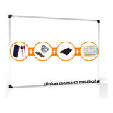 Pizarra Blanca Magnetica 50x70cm + Accesorios Gratis 