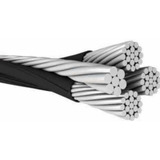 Cable 3+1 Para Acometida Calibre 6 En Aluminio 50 Mts