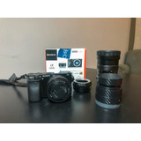 Camara Sony Alpha A6000 Con 3 Lentes Y Rig