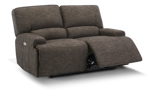 Sofá Reclinable Rosen Jagger Eléctrico 2 Cuerpos Tela Taupe