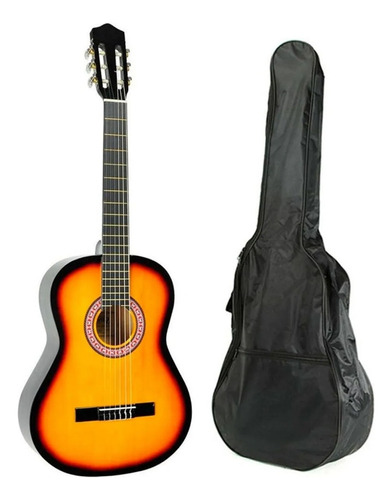 Guitarra Clasica Para Niños Alaguez Az Gs30sb Bolso Sunburst