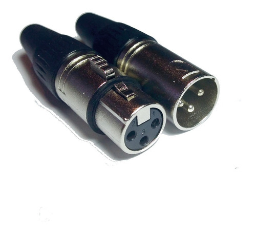 Fichas Conector Canon Xlr X2 Hembra + Macho Para Cable 3pin 