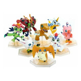 Digimon Digicolle Mini Figures Kit Com 8 Figuras Megahouse