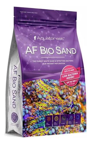 Substrato P/ Aquario Marinho Aquaforest Af Bio Sand 7,5kg