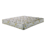 Colchón 2 1/2 Plazas De Resortes Cannon Resortes Platino Blanco Y Amarillo - 150cm X 190cm X 27cm