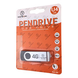 Pendrive 4gb Usb 2.0 P/ Backup De Foto Video Arquivo Musica