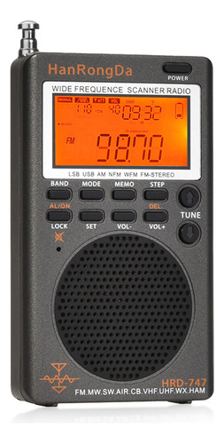 Radio Set Audio Stereo Digital Fm Altavoz De Sonido Portátil