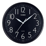 Reloj Pared Casio Iq-05  Analógico Redondo 24cm Negro
