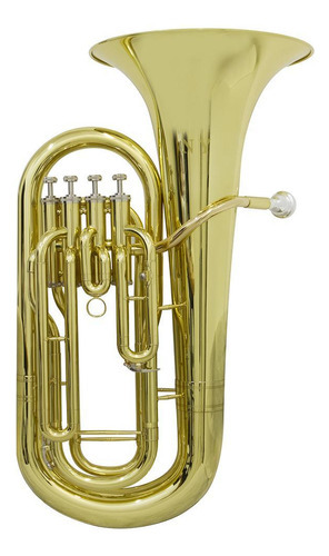 Bombardino Euphonium 4 Pistos Ep 240 Laqueado Dourado Case