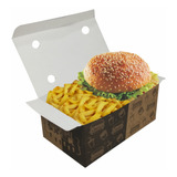 100 - Caixa Box Embalagem Delivery Combo Gourmet Al-g17 A
