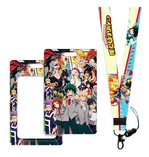 Porta Identificación Carnet Y Lanyard My Hero Academia Anime