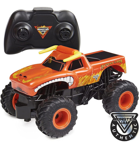 Control Remoto Oficial De El Toro Loco De Monster Jam