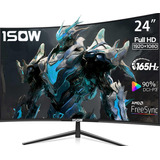 1sow® Monitor Gamer Curvo Pc 1080p Full Hd 24 Pulgadas 165hz