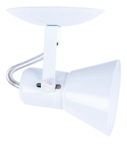 Spot Lustre Sobrepor 1 Unidade Branco Para Led Bulbo Teto