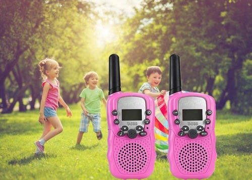 Radio Walkie-talkie Con Alcance Para Niños, 2 Unidades