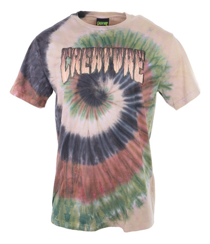 Camiseta Creature Tie Dye Logo Rust