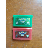 Pokemon: Verde Hoja & Rojo Fuego.  Original 