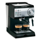 Cafetera Hamilton Beach Automática Expreso Y Cappuccino 120v Color Negro