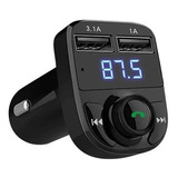 Transmisor Fm Para Carro Bluetooth X8 Modulador Fm Usb Carga